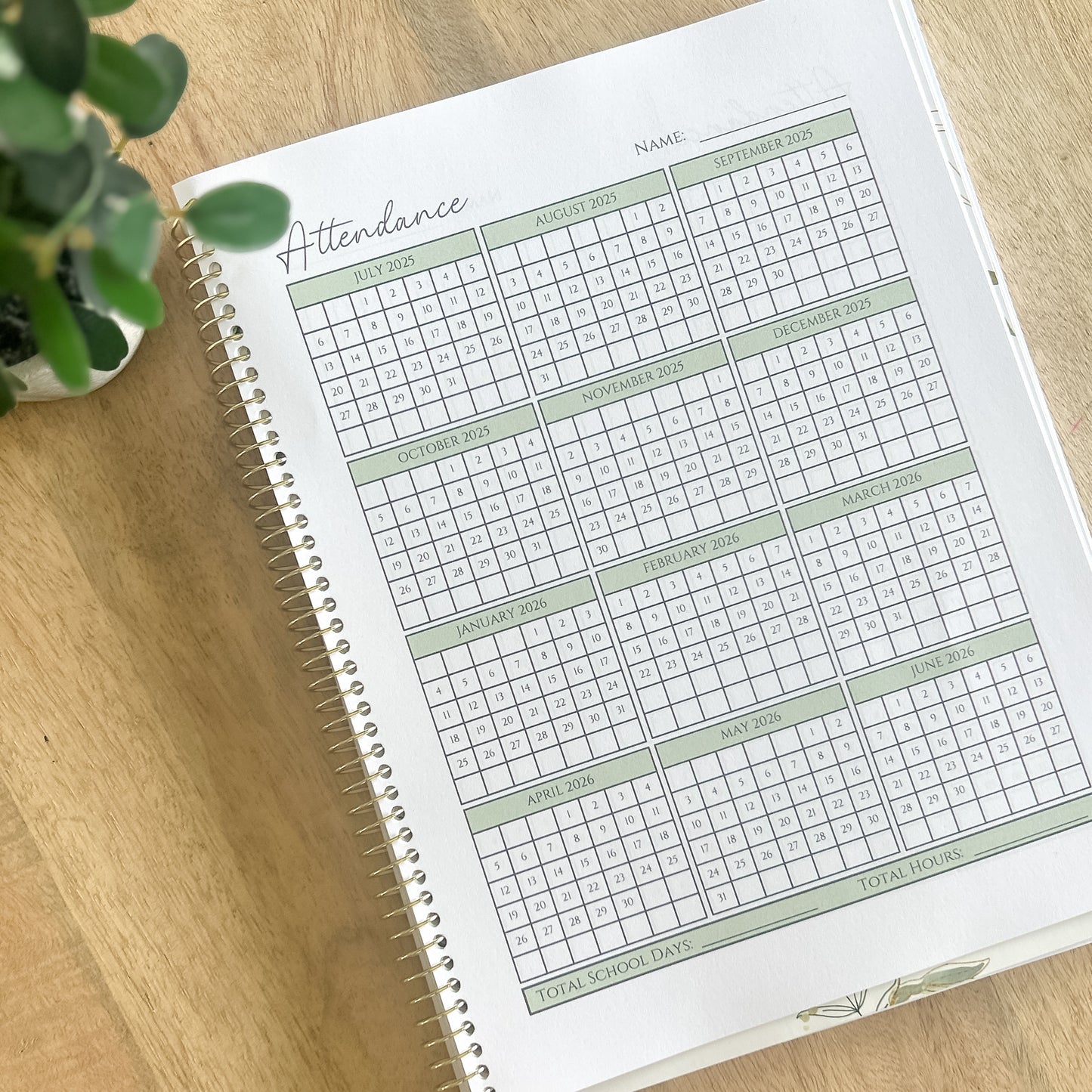 Homeschool Simplicity Planner